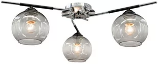 MLAMP Loftowa LAMPA sufitowa ELM1955/3 8C BL MLAMP metalowa OPRAWA szklane kule balls chrom czarne ELM1955/3 8C BL - Lampy sufitowe - miniaturka - grafika 1