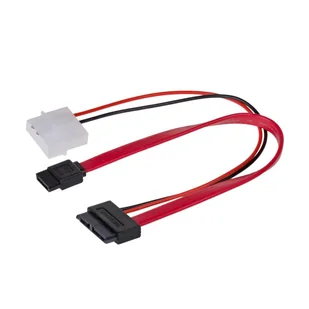 Molex Akyga Kabel Akyga AK-CA-45 SATA Slimline SATA F-M PVC 0,2m AK-CA-45 - Kable komputerowe i do monitorów - miniaturka - grafika 3