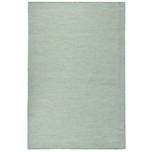 vidaXL Dywan zewnętrzny o płaskim splocie, 120x170 cm, turkusowy - Dywany zewnętrzne - miniaturka - grafika 1