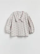 Koszule damskie - Reserved - Koszula z ozdobnym kołnierzem - wielobarwny - miniaturka - grafika 1