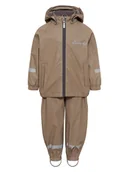 Bluzy i sweterki niemowlęce - HULABALU 2-częściowy zestaw przeciwdeszczowy "Pixy" w kolorze jasnobrązowym - miniaturka - grafika 1