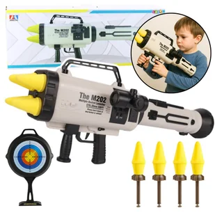 Ogromna Wyrzutnia Rakiet M202 Pociski Gąbkowe 68cm - Zabawki militarne - miniaturka - grafika 1