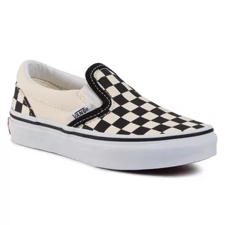 Trampki damskie - Vans Tenisówki Classic Slip-On VN000ZBUEO11 (Checkerboard) Black/Wht - grafika 1