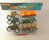 Samochody i pojazdy dla dzieci - Cedrus Traktor z przyczepą 3szt/worek 6693-20 06034 - miniaturka - grafika 1