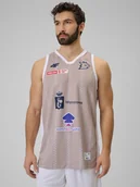Koszulki męskie - 4F Koszulka meczowa replika domowa z sezonu 2025/26 męska 4F x Dziki Warszawa - beżowa 3XL - miniaturka - grafika 1