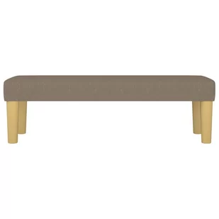 Lumarko Ławka, taupe, 100x30x30 cm, tapicerowana tkaniną - Ławki do przedpokoju - miniaturka - grafika 4