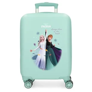 Joumma Disney Kraina lodu Zawsze blisko serca Walizka kabinowa niebieska 33 x 50 x 20 cm sztywne zapięcie szyfrowe z boku ABS 28,4 kg 2 kg 4 podwójne koła bagaż ręczny, Niebieski, walizka kabinowa - Walizki - miniaturka - grafika 1