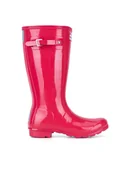 Buty dla dziewczynek - Hunter Kalosze JFT6000RGL-RBP Różowy - miniaturka - grafika 1