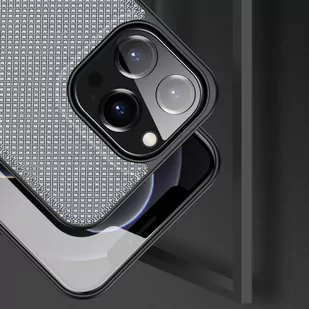 Dux Ducis Fino etui pokrowiec pokryty nylonowym materiałem iPhone 13 Pro szary - Etui i futerały do telefonów - miniaturka - grafika 4