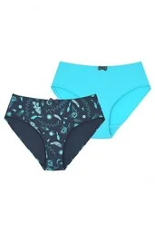 Wyższe figi damskie bikini (2 pack) LPC 931 - Majtki damskie - miniaturka - grafika 1