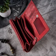 Portfele - Zestaw prezentowy dla niej portfel damski skórzany T-44-RD i etui T-51-RD - miniaturka - grafika 1