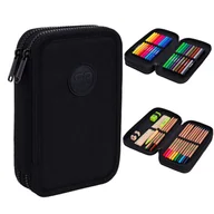 Piórniki - Patio Piórnik podwójny z wyposażeniem Jumper 2 Rpet Black CoolPack F066641 - miniaturka - grafika 1