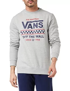 Vans Męska bluza Stackton Crew (Grey Heather), L, wrzos szary, L - Bluzy męskie - miniaturka - grafika 1