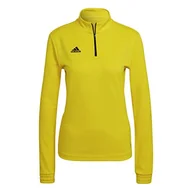 Bluzy damskie - adidas Bluza damska ENT22 TR TOP W, żółta/czarna, L - miniaturka - grafika 1