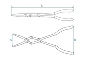 Kombinerki i obcęgi - SZCZYPCE EKSTRA DŁUGIE WĄSKIE Z PODWÓJNYM PRZEGUBEM WYGIĘTE, 335mm King Tony - miniaturka - grafika 1