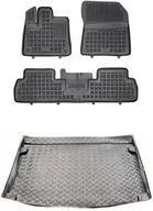 Dywaniki samochodowe - Zestaw dywaniki i mata plastikowa do Peugeot e-Rifter od 2021 - 5 osobowy, wersja standard (L1) - miniaturka - grafika 1