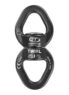Krętlik Climbing Technology Twirl - black - Sprzęt wspinaczkowy - miniaturka - grafika 1
