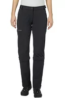 Spodnie damskie - Vaude spodnie damskie Farley Stretch Capri T-Zip II, czarny 045770106440 - miniaturka - grafika 1