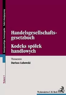 Kodeks spółek handlowych. Handelsgesellschaftsgesetzbuch. Wydanie dwujęzyczne - E-booki - języki obce - miniaturka - grafika 1