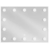 Lustra - Mexen Dona lustro łazienkowe podświetlane 80 x 60 cm, LED 6000K, antypara - miniaturka - grafika 1