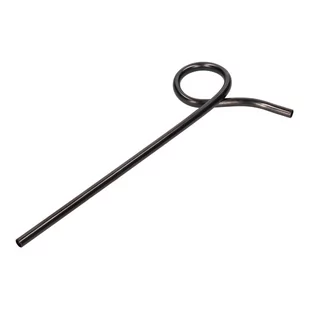 Słomka z pętelką wielorazowa stal nierdzewna czarna - Syropy i koncentraty owocowe - miniaturka - grafika 1