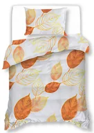 Pościel - Pościel Satynowa 140X200 Złote Liście 2453 - miniaturka - grafika 1