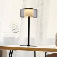 Lampy stojące - Paul Neuhaus lampa stołowa LED Rika, czarna, wysokość 33 cm, szkło - miniaturka - grafika 1