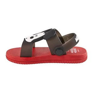 CERDÁ LIFE'S LITTLE MOMENTS Sandały Casual Goma Mickey, Mysz, Czarno-Czerwony, 26 EU, Czarny I Czerwony, 26 EU - Buty dla chłopców - miniaturka - grafika 1