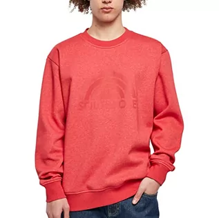 Bluzy męskie - Southpole Męska bluza w stylu vintage z okrągłym dekoltem, rozmiar M, Southpole czerwony, M - grafika 1