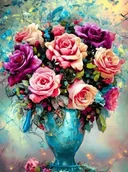 Zabawki kreatywne - HAFT DIAMENTOWY DUŻY 60X40CM DIAMOND PAINTING MOZAIKA DIAMENTOWA ZESTAW 5D - miniaturka - grafika 1