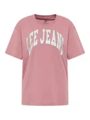 Koszulki i topy damskie - Lee Koszulka w kolorze jasnoróżowym - miniaturka - grafika 1