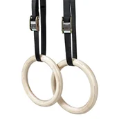 Gumy, taśmy, ekspandery - Sapphire Kółka gimnastyczne z taśmami SG-1050 DREWNIANE_SG-1050_KOLKA - miniaturka - grafika 1