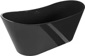 Wanny - Mexen Montana wanna wolnostojąca 170 x 80 cm, czarna, przelew czarny - 52011708070-70 - miniaturka - grafika 1