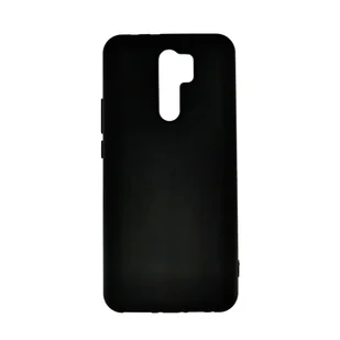 Etui apgo Silicone Matte do Xiaomi Redmi 9 - matowe, silikonowe, czarne - Etui i futerały do telefonów - miniaturka - grafika 1