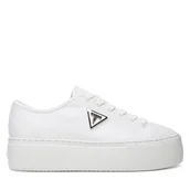 Trampki damskie - Trampki Guess FLJJZ3 FAB12 Biały - miniaturka - grafika 1