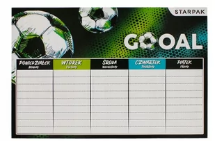 Starpak Plan Lekcji Football 431260 - Szkolne artykuły papiernicze - miniaturka - grafika 1