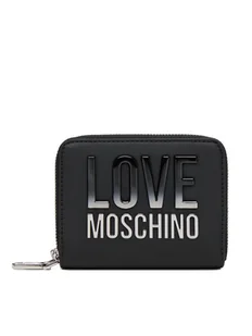 LOVE MOSCHINO Duży Portfel Damski JC5726PP0MKD000B Czarny - Portfele - miniaturka - grafika 1