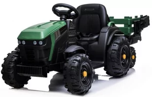 1life 1life Traktor na akumulator Titanium Z Przyczepą Zielony PA.BDM0925.ZIE - Pojazdy elektryczne dla dzieci - miniaturka - grafika 1