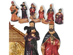 Figurki Szopka Bożonarodzeniowa Święta Rodzina 9El - Ozdoby bożonarodzeniowe - miniaturka - grafika 1
