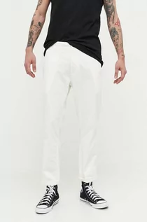 Spodnie męskie - Superdry jeansy Officers męskie kolor beżowy - grafika 1