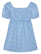 Sukienki i spódniczki dla dziewczynek - Tommy Hilfiger Sukienka letnia KG0KG08473 D Niebieski Regular Fit - miniaturka - grafika 1