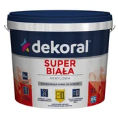 Farby wewnętrzne - Farba do wnętrz SUPER BIAŁA Śnieżnobiała 3 l Dekoral - miniaturka - grafika 1
