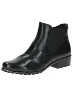 Kozaki damskie - Caprice Damskie botki 9-25333-43 modne kozaki, Black Nappa, 39 EU, Czarna papka, 39 EU - miniaturka - grafika 1