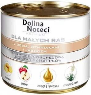 Dolina Noteci PREMIUM dla psów małych ras z gęsią ziemniakami i jabłkiem 185g - Mokra karma dla psów - miniaturka - grafika 1