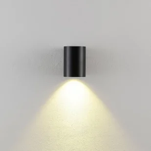 Deko-Light Kinkiet zewnętrzny CAN, czarny, 1-punktowa, Ø 8 cm IP65 metal GU10 - Lampy ogrodowe - miniaturka - grafika 1