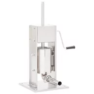 Artykuły masarskie - vidaXL Ręczna nadziewarka do kiełbasy, srebrna, 3 L, stal nierdzewna - miniaturka - grafika 1