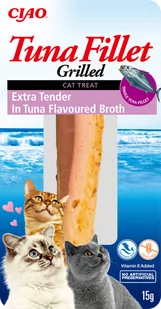 INABA  Tuna Fillet dla kota - Extra delikatny filet z tuńczyka w bulionie z tuńczyka 15g - Przysmaki dla kotów - miniaturka - grafika 1