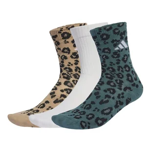 Adidas Skarpety Leopard Print Sock Pack 3 Pary Jx5557 37-39 - Skarpetki damskie - miniaturka - grafika 1