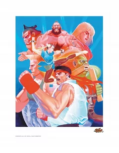 Iron Gut Publishing Litografia Street Fighter Hadouken Warszawa - Plakaty - miniaturka - grafika 1