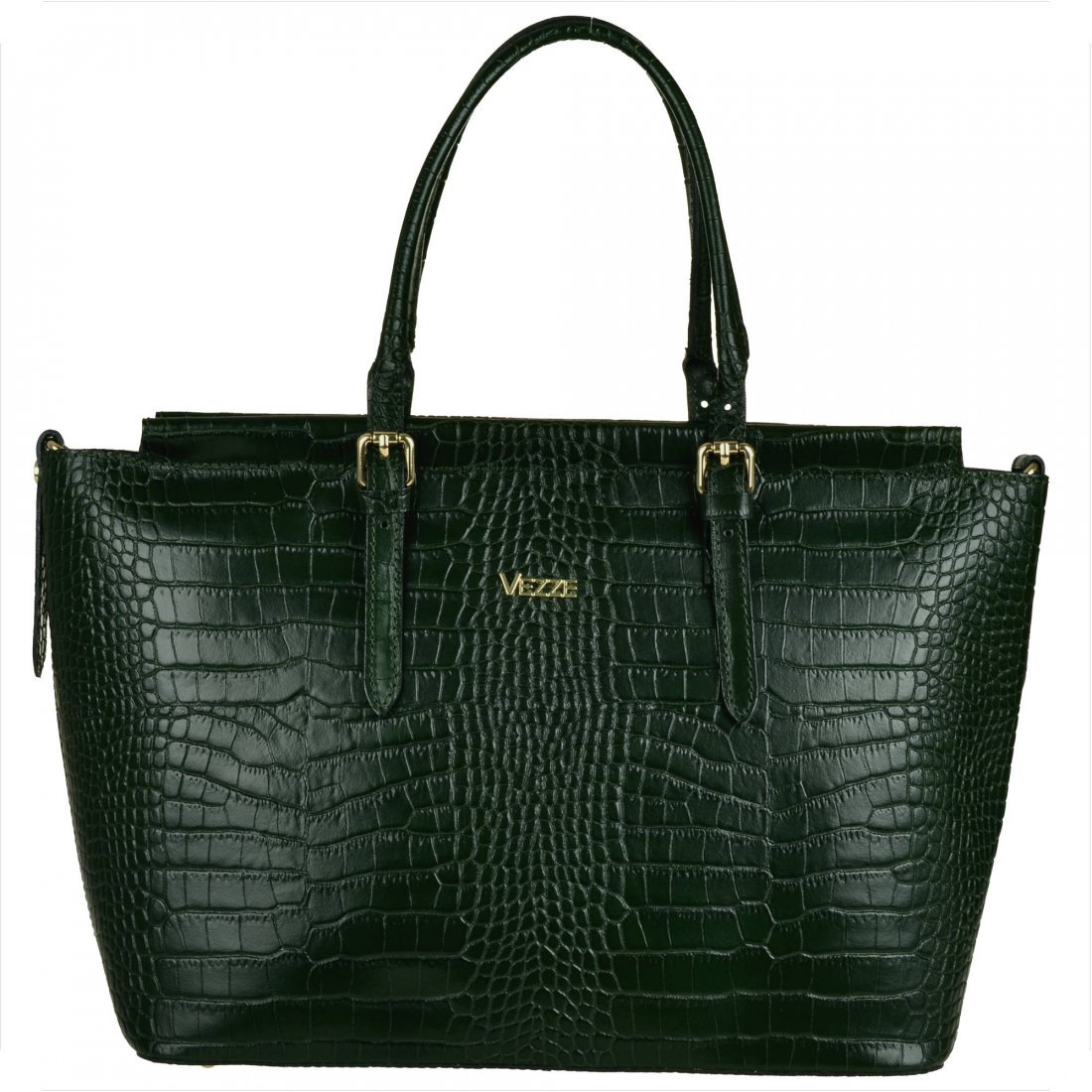 VEZZE torba skórzana shopper bag butelkowa